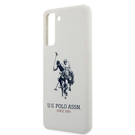 Etui U.S. Polo Assn. Silicone Logo na Samsung Galaxy S21 - białe