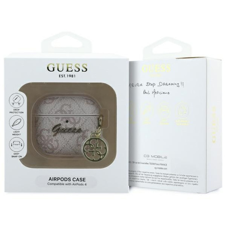 GUESS GUA4G4GSMP CASE DO AIRPODS 4 MAGNETYCZNY POKROWIEC Z CHARM COLLECTION