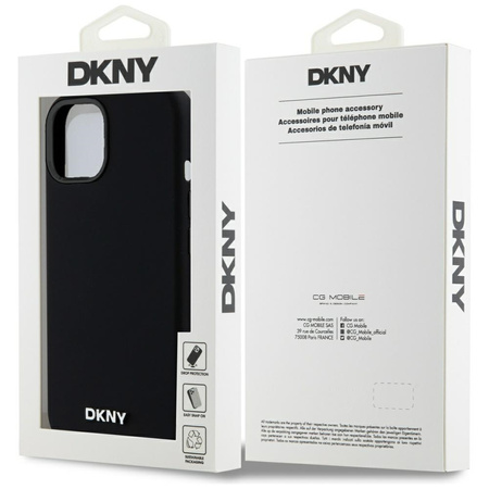 DKNY ETUI DO IPHONE 14 15 13 DO MAGSAFE LIQUID SILICONE Z MAŁYM LOGO