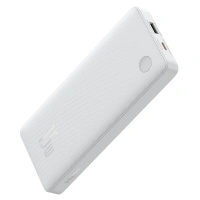 Powerbank Baseus Airpow Lite 10000mAh 15W z kablem Baseus Simple USB-A - USB-C 30cm - biały