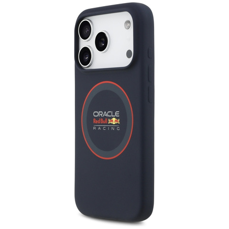 Etui Red Bull Silicone Red Ring MagSafe  do iPhone 17 Pro granatowy