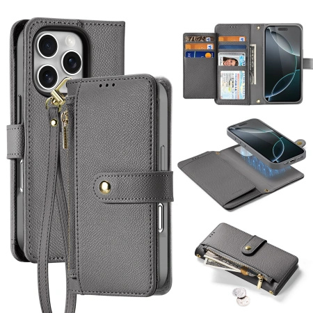 DUX DUCIS ETUI LAWA DO IPHONE 16 PRO Z ODDZIELNYM MAGNETYCZNYM PORTFELEM