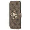 Etui Guess GUBKP13L4GMGBR na iPhone 13 Pro / 13 - brązowe book 4G Big Metal Logo