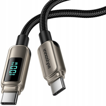 INNOSTYLE KABEL Z WYŚWIETLACZEM USB-C SZYBKIE ŁADOWANIE USB TYP C 100W 1M