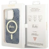 Etui Guess IML 4G MagSafe na iPhone 15 Pro - niebieskie