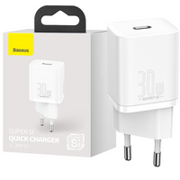 Baseus Super Si 1C szybka ładowarka USB Typ C 30W Power Delivery Quick Charge biały (CCSUP-J02)