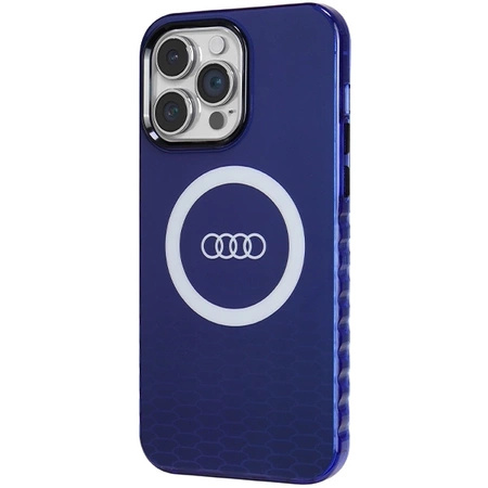 Etui Audi IML Big Logo MagSafe na iPhone 14 Pro Max - niebieskie