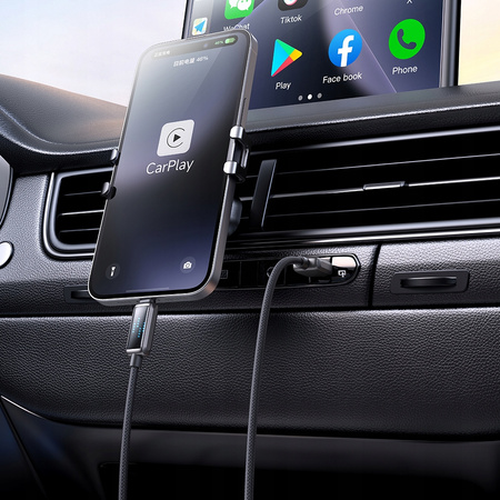 MCDODO ŁADOWARKA KABEL USB LIGHTNING SZYBKIEGO ŁADOWANIA DO IPHONE 1M LED