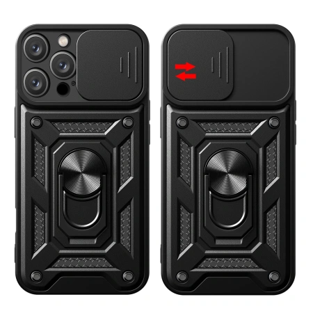 HURTEL ETUI CAMSHIELD DO IPHONE 16 PRO MAX Z PODSTAWKĄ OCHRONNE NA APARAT