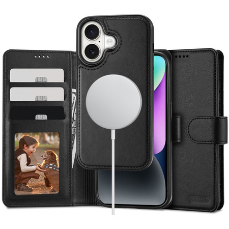 TECH-PROTECT WALLET CASE DO MAGSAFE DO IPHONE 16 SKÓRZANE WYSOKIEJ JAKOŚCI