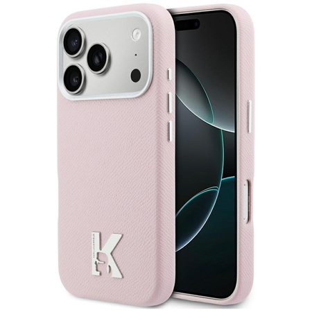 Etui Karl Lagerfeld Karl Head Logo       MagSafe do iPhone 17 Pro Max różowy
