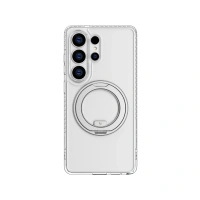 Etui AMAZINGTHING Titan Pro MagSpin Drop Proof Case na Samsung S26 Ultra kompatybilne z MagSafe - przezroczyste