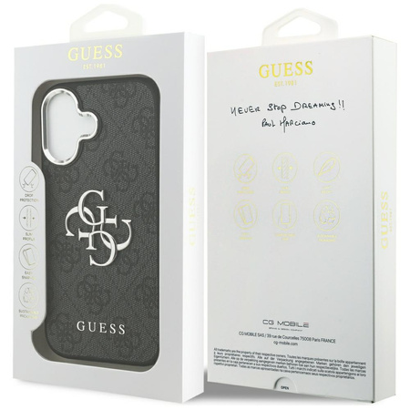 Etui Guess 4G Big 4G Classic Logo do     iPhone 17 czarny srebrny