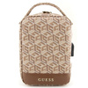 Torba Guess GUHBHGCFSEW Organizer - brązowe GCube Stripe