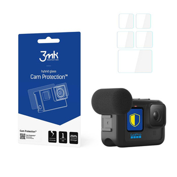 3MK SZKŁO HYBRYDOWE CAM PROTECTION DO GOPRO HERO 9 10 11 BLACK OCHRONNY