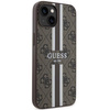 Etui Guess GUHMP14SP4RPSW na iPhone 14 - brązowe 4G Printed Stripes MagSafe