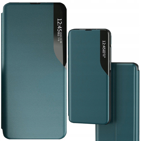 HURTEL ETUI POKROWIEC ECO LEATHER VIEW DO SAMSUNG GALAXY A22 4G Z PODSTAWKĄ