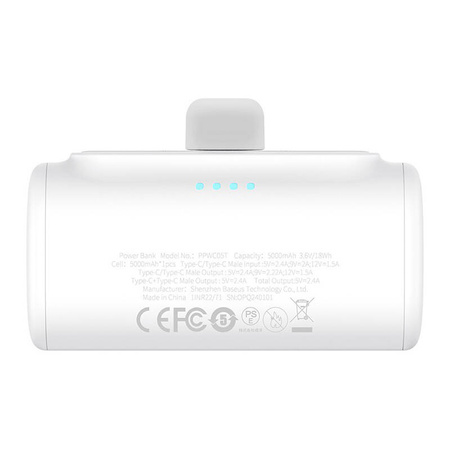 BASEUS POWERBANK 5000MAH 20W USB-C DO TELEFONÓW IPHONE SZYBKO ŁADOWANIE