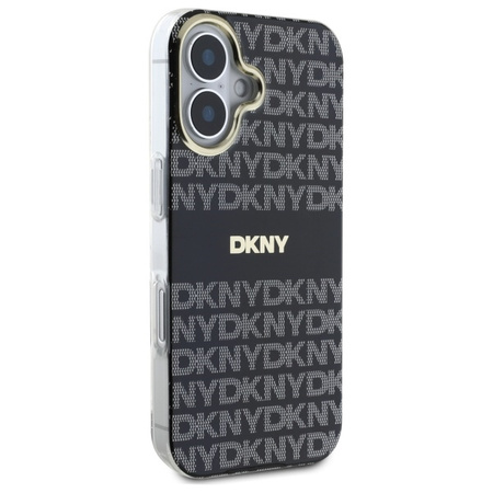 DKNY ETUI DO IPHONE 16 6.1 HARDCASE Z WZOREM I PASKIEM DLA MIŁOŚNIKÓW STYLU