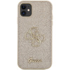 GUESS CASE HARD DO IPHONE 11 6,1 XR ZŁOTE GLITTER SCRIPT BIG 4G PREMIUM