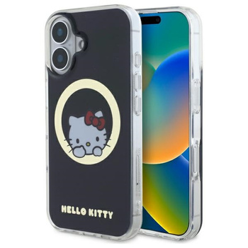 HELLO KITTY ETUI HARDCASE DO IPHONE 16 6,1 DO MAGSAFE SWEET KITTY CZARNY