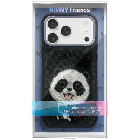 NIMMY ETUI BIG EYED PET 2.0 DO IPHONE 17 PANDA DESIGN ZWIEROZYCZNY