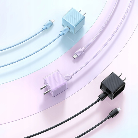 MCDODO ŁADOWARKA KABEL USB-C LIGHTNING DO IPHONE 12 13 14 PRO 1M NIEBIESKI