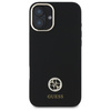 GUESS POKROWIEC HARDCASE DO IPHONE 16 6.1 Z LOGO I STRASS SILIKONOWY