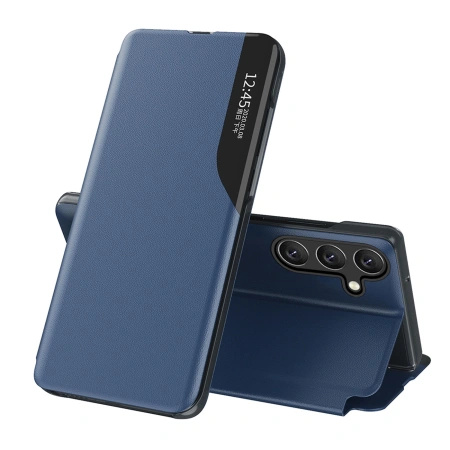 HURTEL ETUI ECO LEATHER VIEW CASE DO SAMSUNG GALAXY S24 FE Z KLAPKĄ OCHRONA