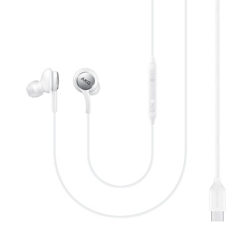 Samsung AKG przewodowe słuchawki dokanałowe USB Typ C biały (EO-IC100BWEGEU)