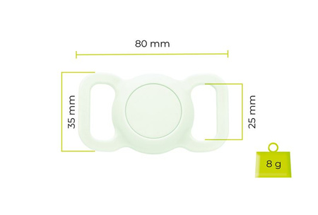 Mobile Origin AirTag Pet Collar, luminous green