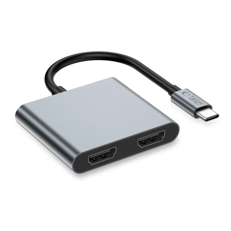 TECH-PROTECT ADAPTER 4W1 USB-C DO 2X HDMI 4K 60HZ DO MACBOOKÓW