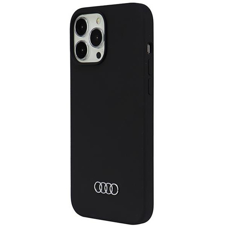 Etui Audi Silicone Case na iPhone 13 Pro Max 6.7" - czarne AU-LSRIP13PM-Q3/D1-BK