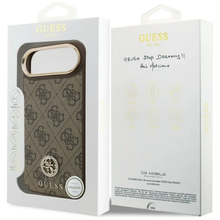 GUESS ETUI 4G STRASS LOGO DO IPHONE AIR MAGSAFE Z PRZEWAGĄ ODPORNOŚCI NA