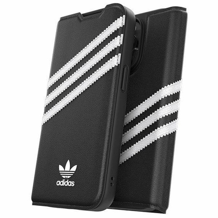 Etui Adidas OR Booklet Case PU na iPhone 14 Pro czarno biały/black white 50196
