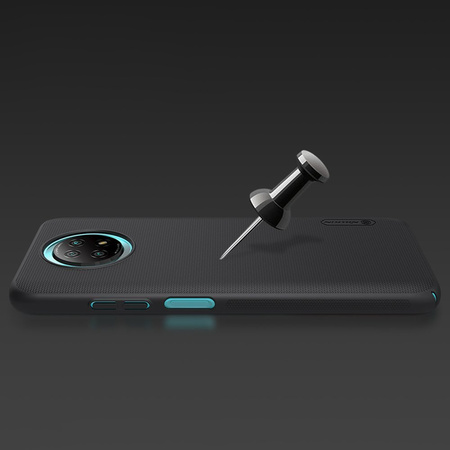 Nillkin Super Frosted Shield wzmocnione etui pokrowiec + podstawka Xiaomi Redmi Note 9T 5G czarny