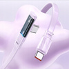 Mcdodo Szybki Kabel Kątowy USB-C PD 65W 1,8M Fioletowy
