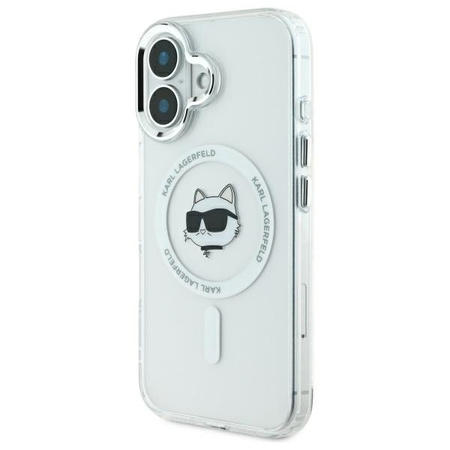 KARL LAGERFELD CASE DO IPHONE 16 6.1 DO MAGSAFE HARDCASE METAL CHOUPETTE