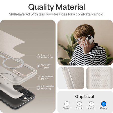 SPIGEN ETUI MAGNETYCZNE DO IPHONE 16 PRO CYRILL KAJUK OCHRONA WIELKIEJ MOCY