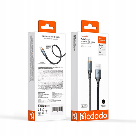 MCDODO KABEL USB-A USB-C SZYBKIE ŁADOWANIE USB TYP C 100W 1M POWER OFF LED