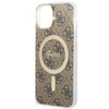 Etui Guess GUHMP14MH4STW na iPhone 14 Plus 6.7" - brązowe 4G MagSafe