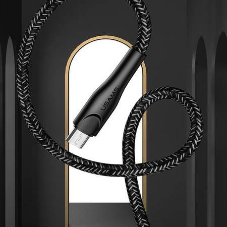 USAMS KABEL MICRO USB 1M DO TELEFONÓW ANDROID Z FUNKCJĄ SZYBKIEGO ŁADOWANIA