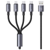 USAMS KABEL 4W1 USB-C DO LIGHTNING MICROUSB DO SMARTFONÓW 1,2M 15W