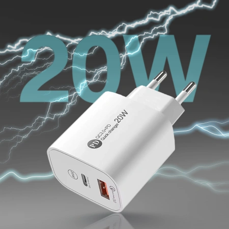 HURTEL ŁADOWARKA USB-A Z KABLEM DO LIGHTNING 1M DO IPHONE 11 12 13 14 20W