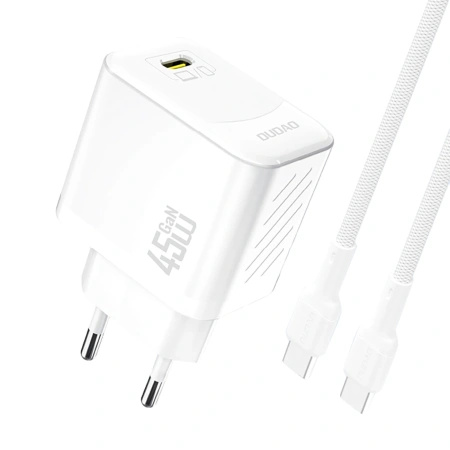 DUDAO ŁADOWARKA SIECIOWA A28C 45W GAN DO TELEFONÓW MACBOOK 45W + KABEL