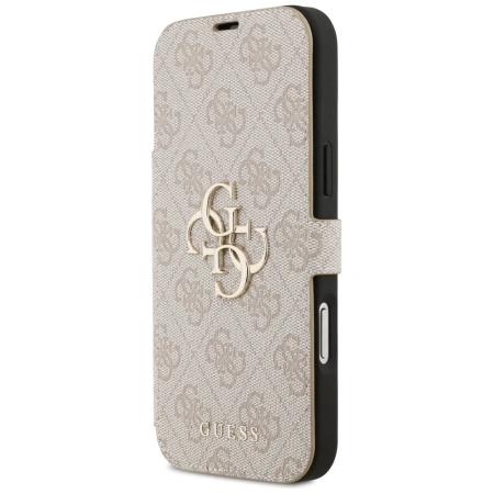 GUESS ETUI BOOK 4G METAL LOGO DO IPHONE 17 PRO MAX ZAMYKANE Z MAGNETYCZNYM