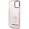 Etui Karl Lagerfeld KLHCP12MHNCHTCP na iPhone 12 /12 Pro - różowe Ikonik Choupette