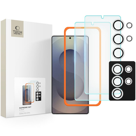 TECH-PROTECT SZKŁO HARTOWANE DO GALAXY S25 ULTRA CLEAR 3-PACK FULL COVERAGE