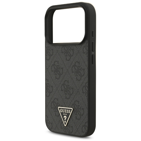Etui Guess 4G Strap Triangle Logo        MagSafe do iPhone 17 Pro czarny
