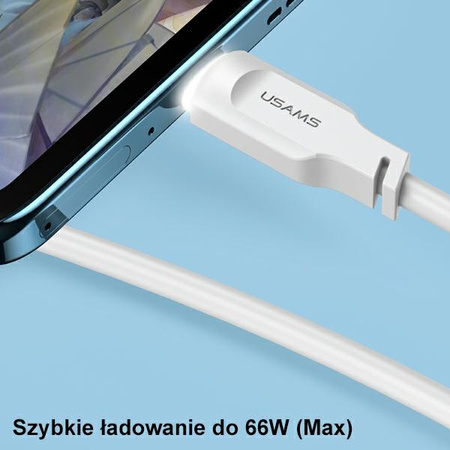 USAMS KABEL USB-C 6A DO TELEFONÓW TABLETÓW 1,2M PORT DISPLAY FAST CHARGING